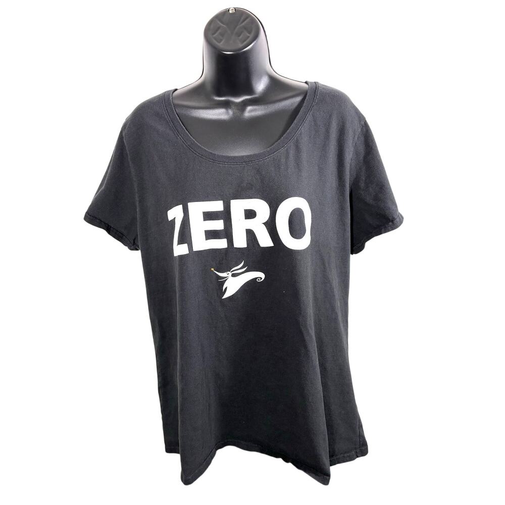 Disney Nightmare Before Christmas Zero T-Shirt 2X Black